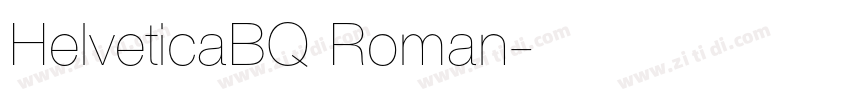 HelveticaBQ Roman字体转换